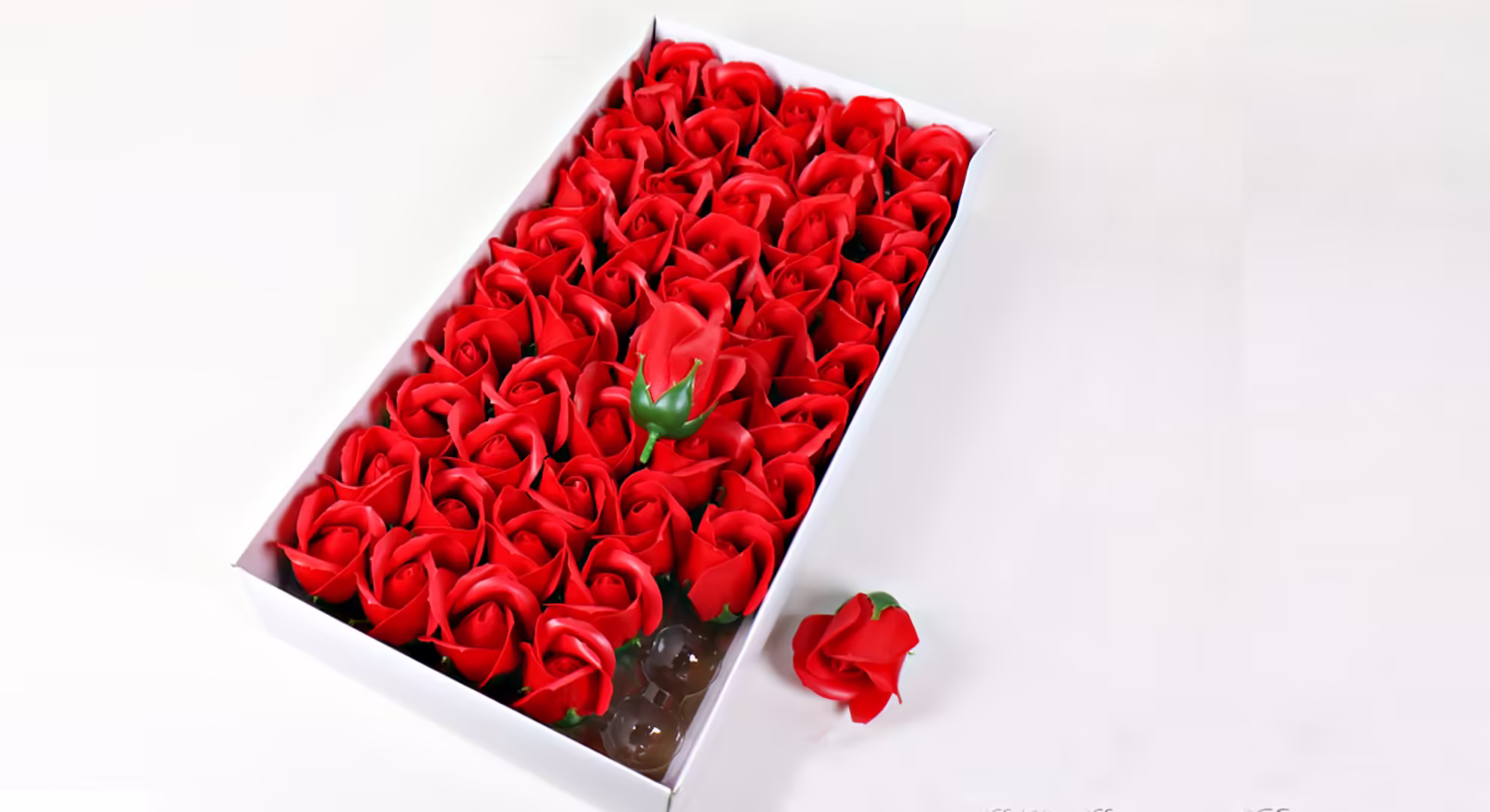 2 Layers Artificial Rose soap Flower 