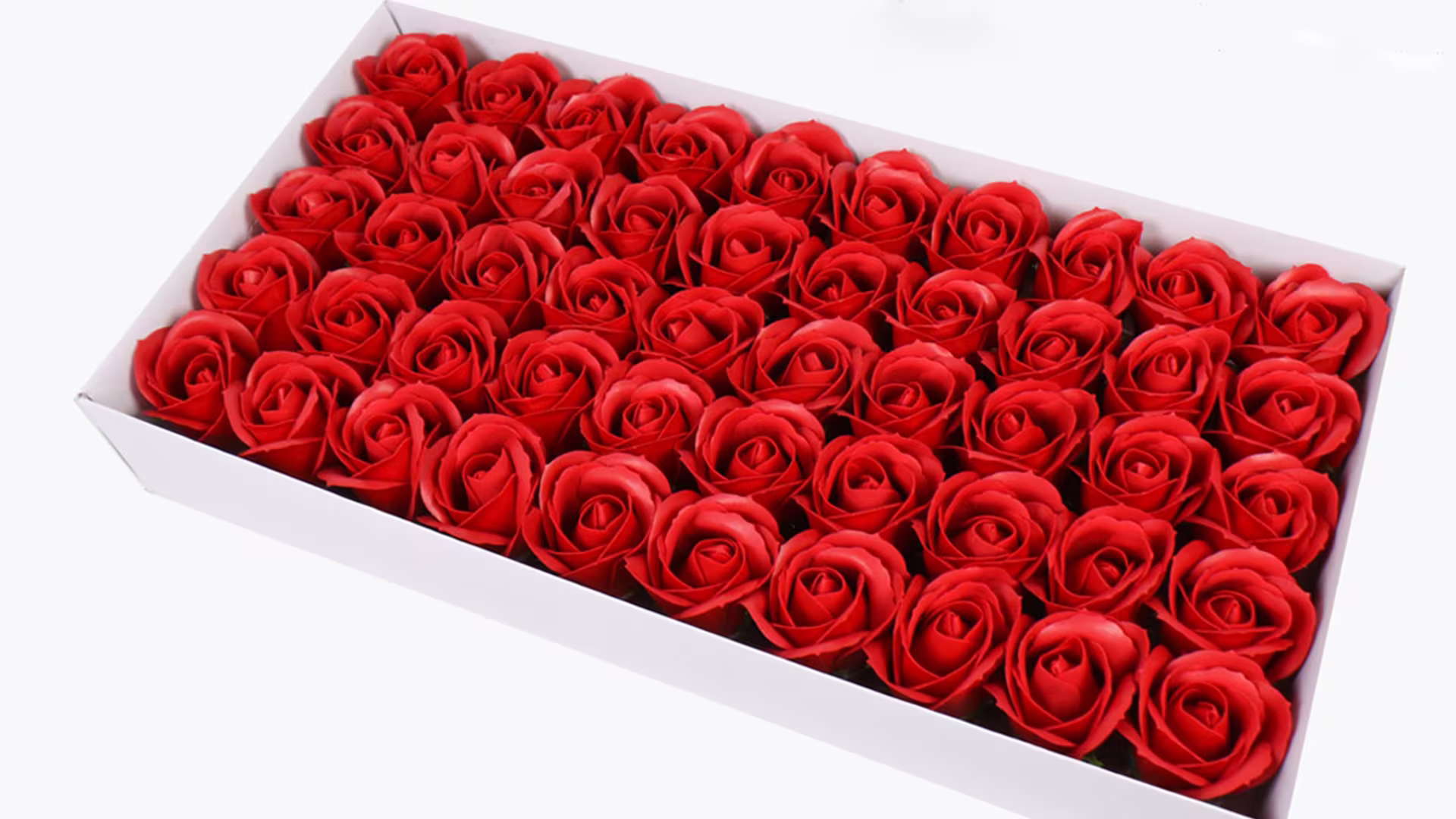 Handmade Soap Flower Head 3 Layers Rose