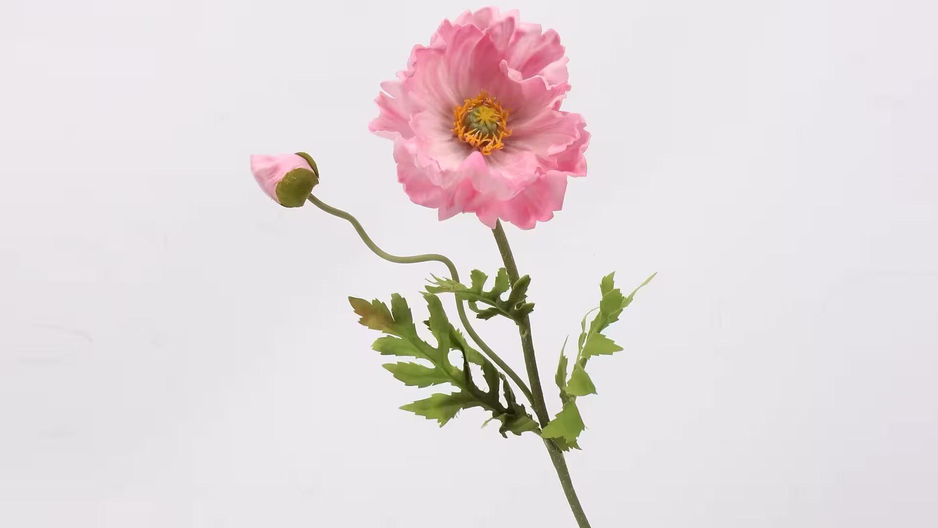 Real Touch PU Large Head Fall Colors Poppy Artificial Poppies Flowers 