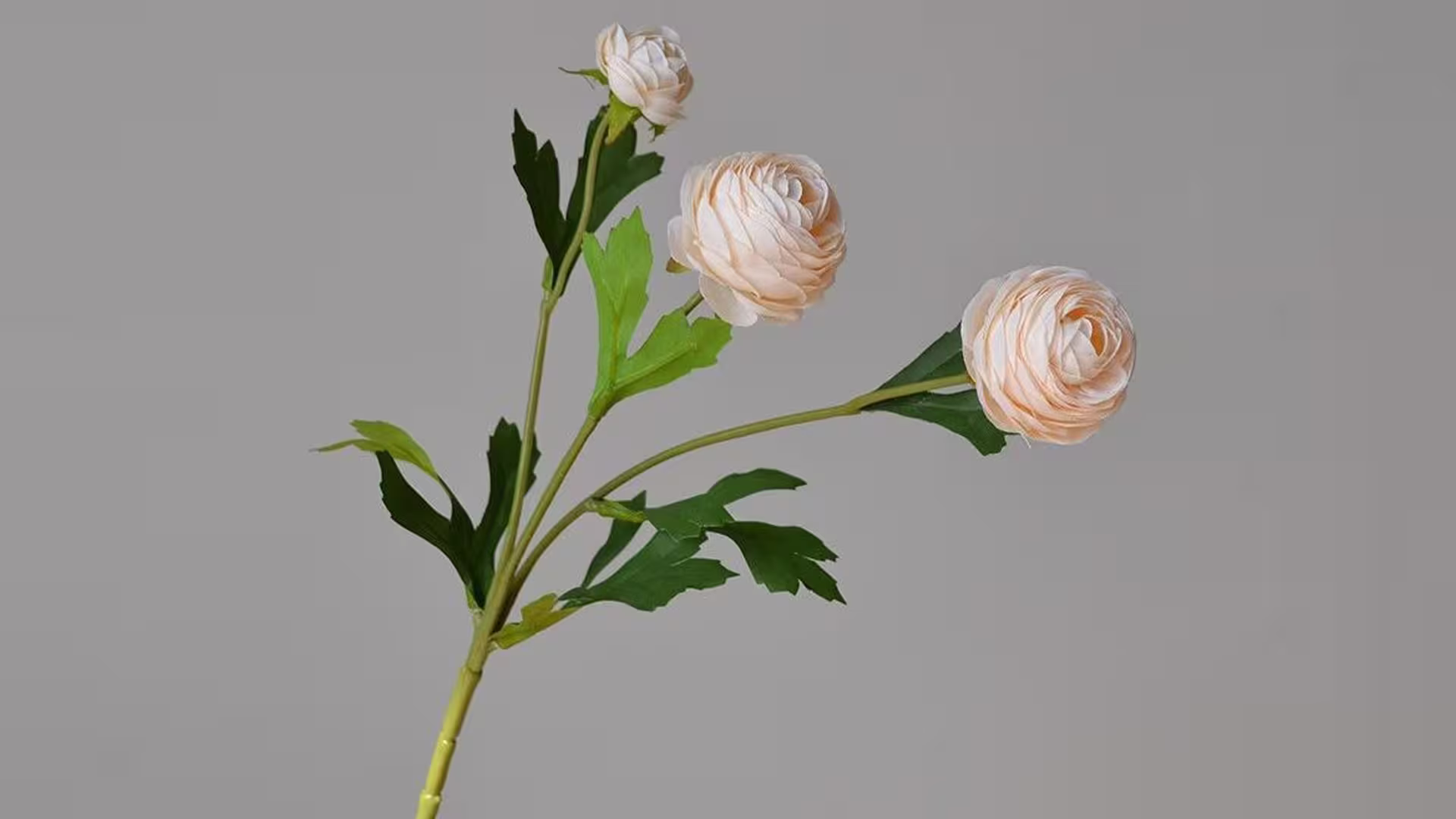 3 Heads Silk Mini Ranunculus