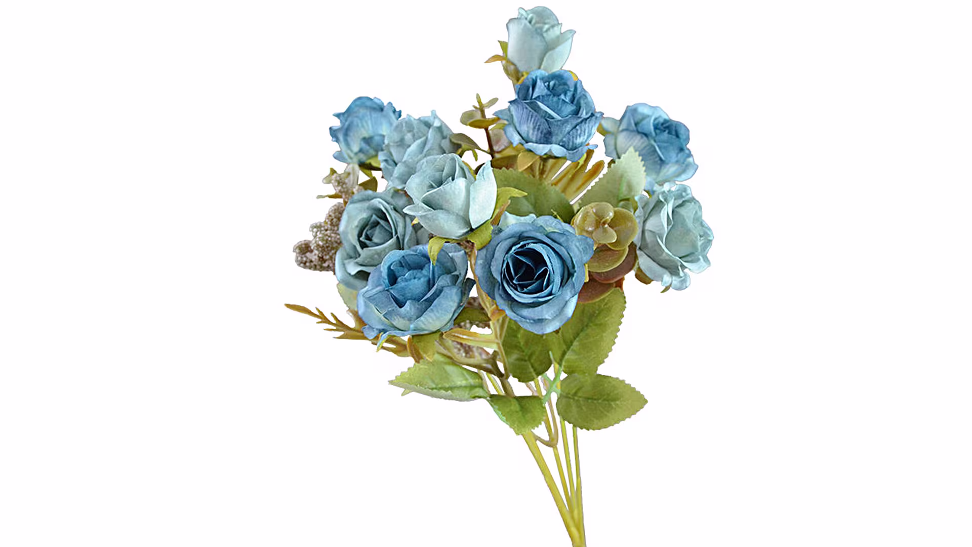 Rose Bouquet Artificial Roses Artificial Flowers Fake Flowers White Silk Flowers