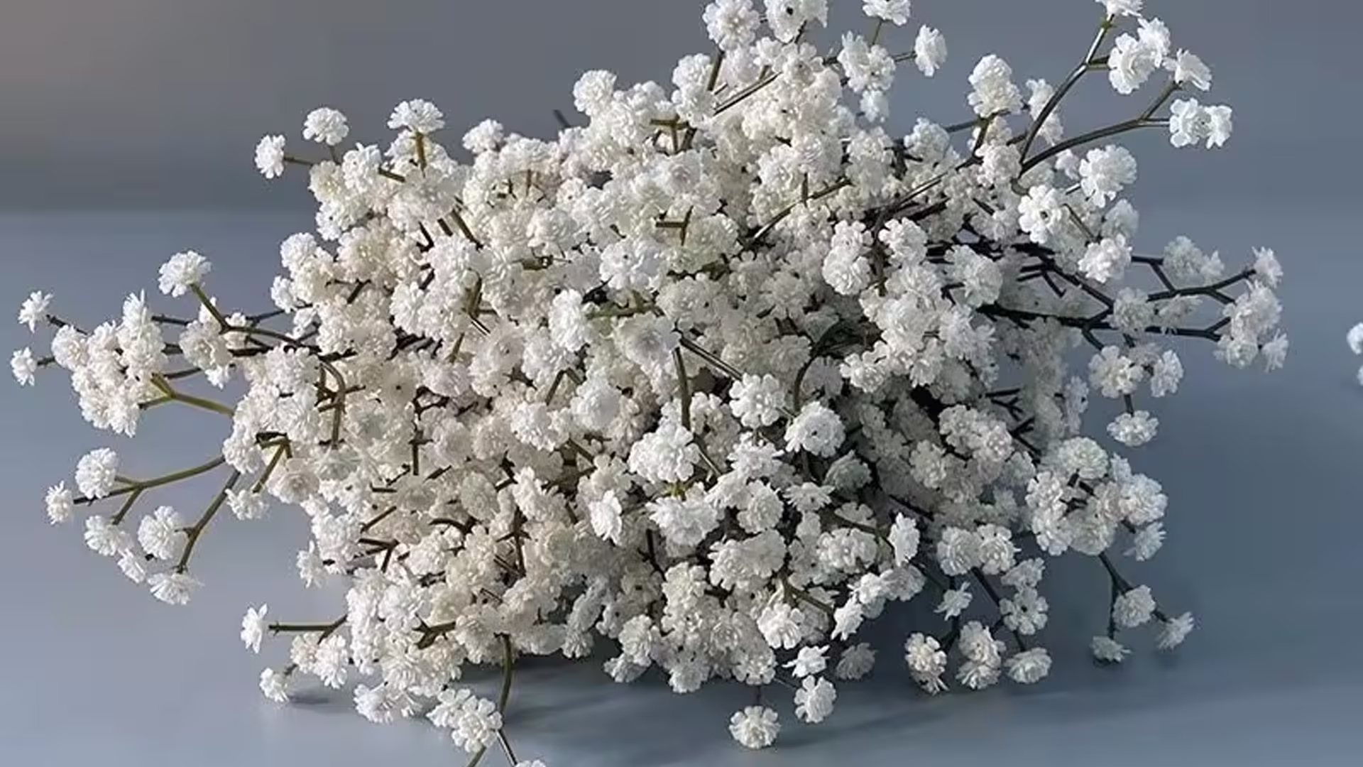 3-fork Latex Baby Breath Flowers Artificial 