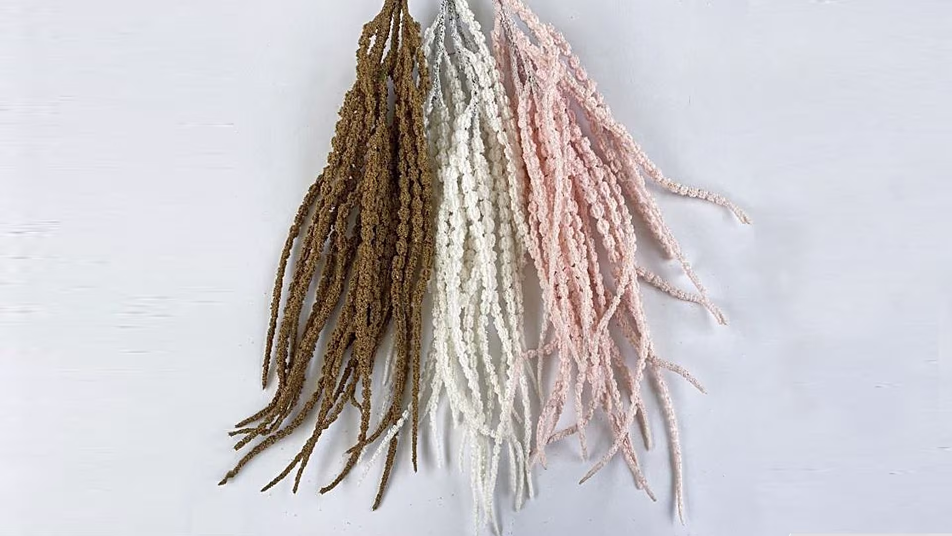 Artificial Foam Greenery Hanging Foliage Green White Amaranthus Plants 