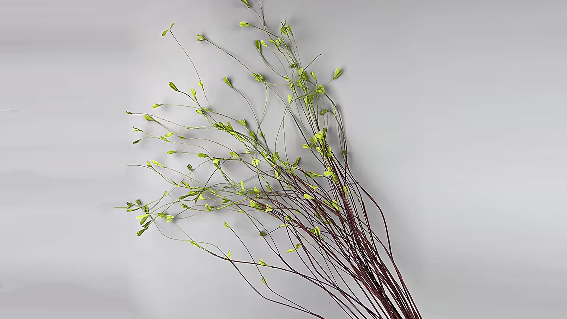 130cm 4 Forks Artificial Spring Willow Bud Branches Dragon Willow Green Plant